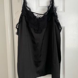 Lace trim silk cami size Xxl